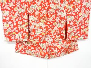 アンティーク　花鳥模様長襦袢